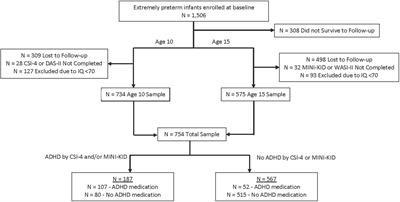 Association of prenatal modifiable risk factors with attention-deficit hyperactivity disorder outcomes at age 10 and 15 in an extremely low gestational age cohort